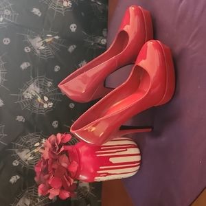 Paprika brand red stiletto size 9 heels
